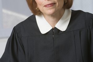 Judge with gavel