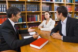 Couple with lawyer