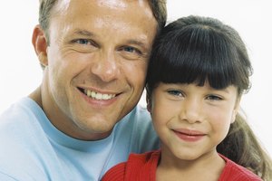 Portrait of a father and daughter