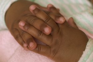 Beautiful baby hands