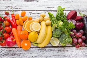 ¿Cuáles son los principales nutrientes en frutas y verduras?