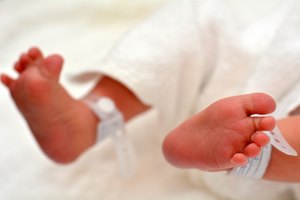 Newborn baby feet