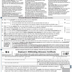 How to Fill Out the W-4 Form | Pocketsense