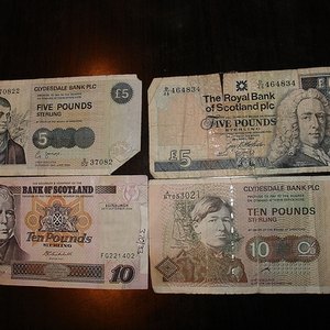Scottish banknotes: Ivan Kovpak: Flickr.com
