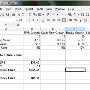 Calculating target stock price
