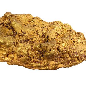 Gold nuggest can be found in glacier streams or even in quartz crystals.