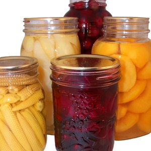Variety of preserved foods