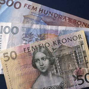 A selection of Swedish Kronas.