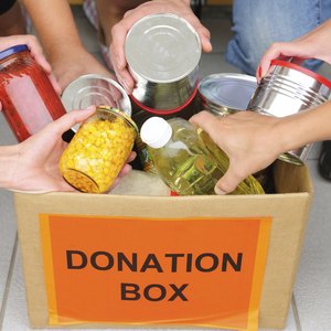 Many food banks will set up a pick up schedule.