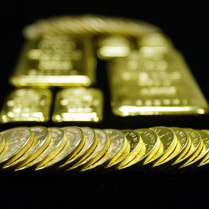 Gold bullion and coins