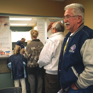 Urgent Care waiting room in Canada