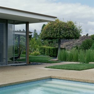 A contemporary home offers a smooth flow from the interior to the exterior of the home.