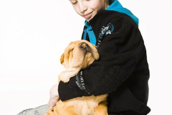 Kids and puppies can be a good combination.