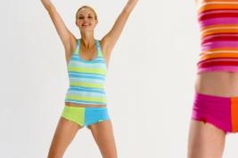 Jumping jacks are an aerobic exercise, but may cause calf pain.