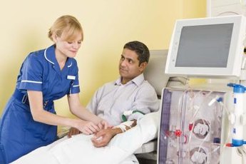 Patient care is a large part of a dialysis technician's job.