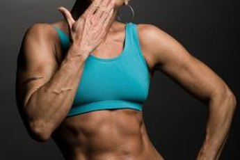Women can build significant muscle through high-volume workouts.