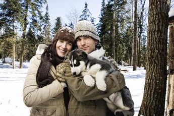 Including your puppy in all the fun can eliminate jealousy issues.