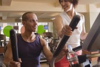 Elliptical trainers provide an excellent low-impact workout.