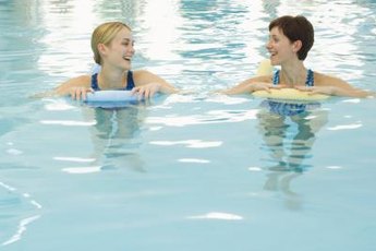 A kickboard supports your upper body.