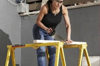 Journeymen carpenters know how to use sawhorses to ease construction.