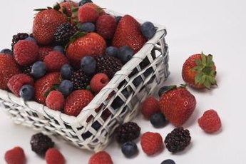 Many berries are high-fiber fruits.