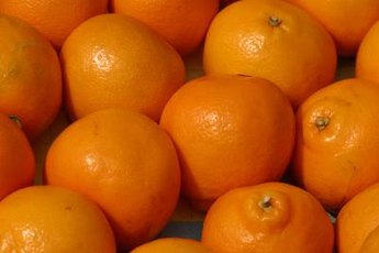 Oranges are high in vitamin C and potassium.
