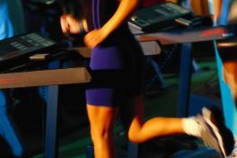 Jogging on a treadmill is an effective way to burn calories.