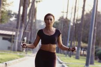 Jumping rope can help strengthen your calves.