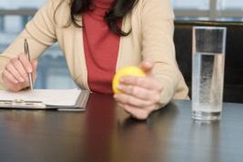 Work your forearms while pretending to pay attention to the meeting.