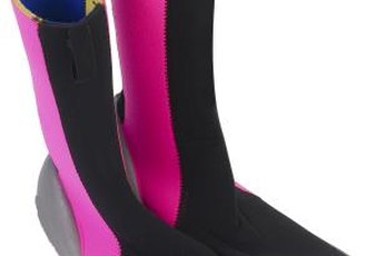 Wear water shoes to protect your feet during the plunge.