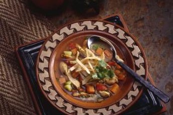 Tortilla soup is healthy and comforting.