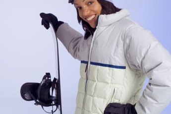 Goggles protect your eyes from the elements while snowboarding.
