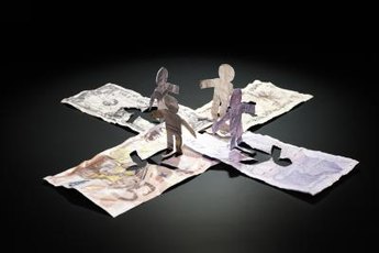 Foreign exchange traders speculate about the direction of major currencies.