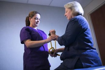 Physical therapist assistants help patients to get moving again.