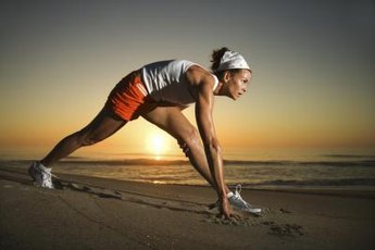 Do not round your back during the lunging stretches.