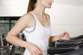 Moderate-intensity exercise like running on a treadmill helps reduce fat.