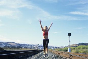 Running on gravel can add a challenge to your workout routine.
