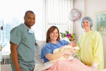 Obstetric certified nursing techs help mothers throughout the birth process.