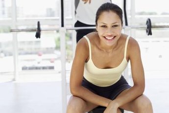 A sleek female nestie may have a barbell in the picture.