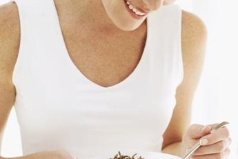 Whole-grain cereal is high in fiber.