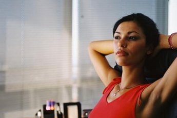 Release tight shoulders with feel-good desk stretches.