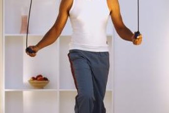 Jumping rope at home is a great, simple workout.