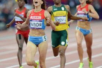 Mariya Sarinova won the 800-meter gold medal at the 2012 Olympics.
