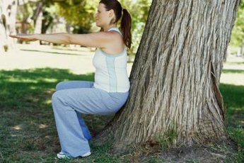 Squats condition your legs and buttocks.
