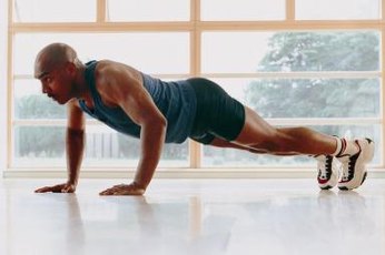 The standard pushup works the upper body.
