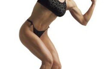 Perfecting the required poses is an important part of training for bodybuilding competitions.