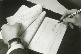 Both parties should sign the flat rental document.