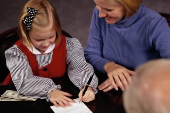 A parent is often a cosigner for a child's account.