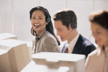 Many airline reservationists work in call centers.