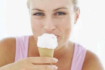 Eat ice cream, a source of saturated fat, only in moderation.
